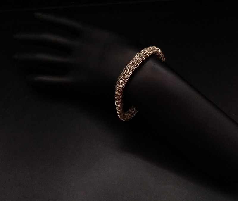 Bore Worm Armband 935er Silber – Bild 3