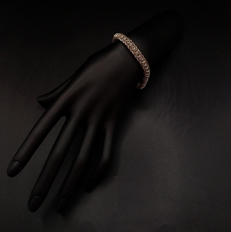 Bore Worm Armband 935er Silber – Bild 4