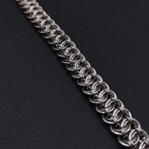 KingChain Armband aus Edelstahl, handgefertigt, markantes und geschmeidiges Geflecht, langlebig, robust und elegant